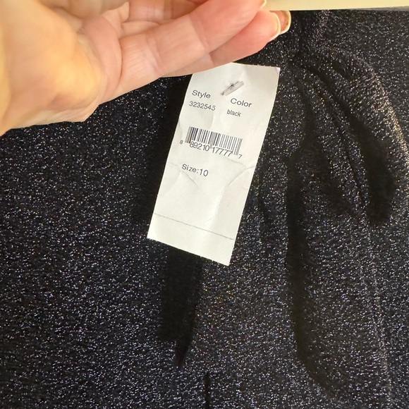 Black Halo 
Coralia Metallic Tie-Neck Mini Dress SZ 10 NWT MSRP $345 SOLD OUT - Picture 10 of 11